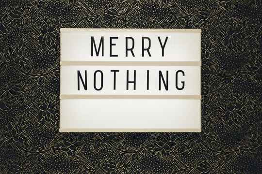 Light box with atheist message