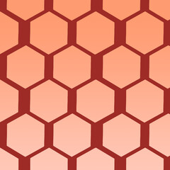 Orange honeycomb background in 12x12 digital paper design elements in hexagon geometric patterns.