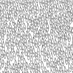 Vector illustration, seamless pattern, background, texture from abstract elements, contours, doodling for paper design, fabric, interior