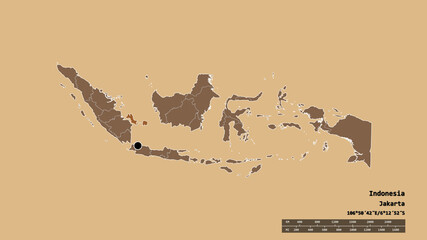 Location of Bangka-Belitung, province of Indonesia,. Pattern