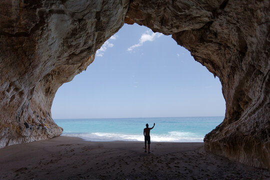 Man in the big cave