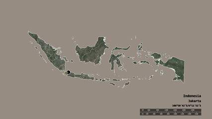 Fototapeta premium Location of Banten, province of Indonesia,. Satellite