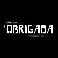 Obrigada stencil graffiti lettering on black background. Thanks in portugese language design templates for greeting cards, overlays, posters