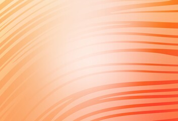 Light Orange vector texture with curved lines.