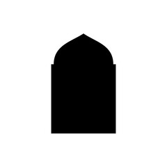 Islamic window icon vector symbol isolated illustration 