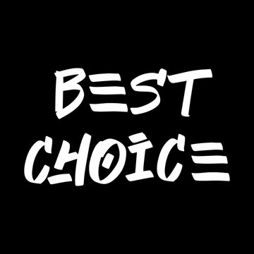 Best choice brush hand drawn paint on black background. Design lettering templates for greeting cards, overlays, posters