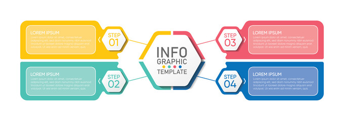 Presentation business abstract background infographic template