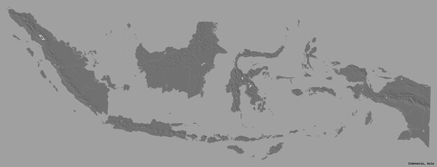 Indonesia on solid. Bilevel