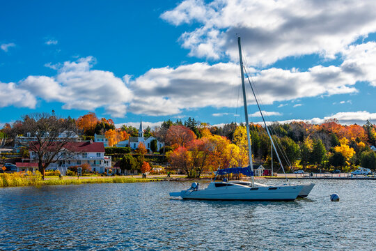Village of Ephraim harbour view in Door County of Wisconsin