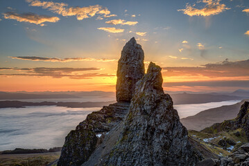 Old Man of Storr on the Isle of Skye in Scotland