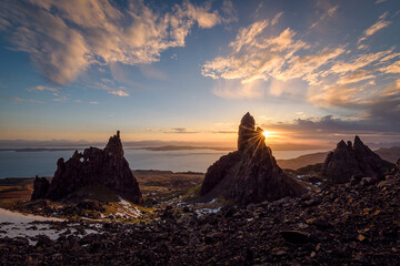 Old Man of Storr on the Isle of Skye in Scotland