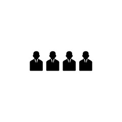 people icon, people team icon, businessman vector symbol isolated illustration