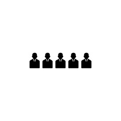 people icon, people team icon, businessman vector symbol isolated illustration