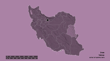 Location of South Khorasan, province of Iran,. Administrative