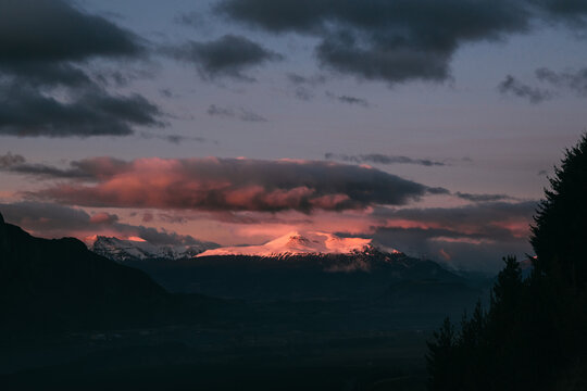 Sunrise in Patagonia Chile.