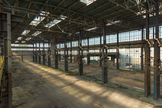 Old run-down industrial structure