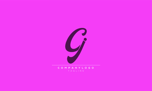 GJC Abstract initial monogram letter alphabet logo design