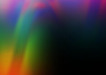 Dark Multicolor, Rainbow vector blurred shine abstract pattern. Colorful illustration in blurry style with gradient. The background for your creative designs.
