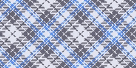 blue on soft gray background diagonal tartan traditional clan ornament repeatable pattern, textile texture from plaid, tablecloths, shirts, clothes, dresses, bedding, blankets