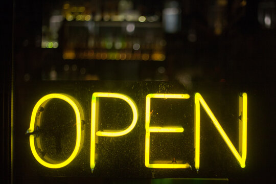 Neon open sign