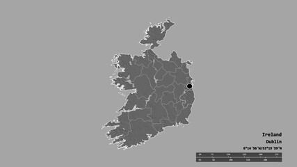 Location of Wicklow, county of Ireland,. Bilevel