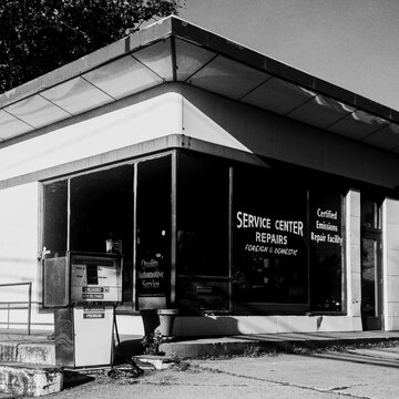 Dilapidated Service Station