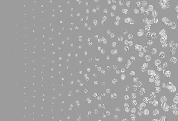 Light Gray vector pattern with spheres.