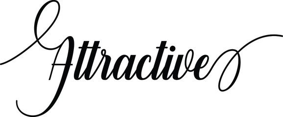 Attractive Script Cursive Calligraphy Typography Black text lettering Script Cursive and phrases isolated on the White background for titles and sayings