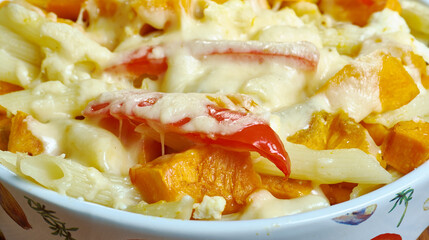 Squash, ricotta  sage pasta bake