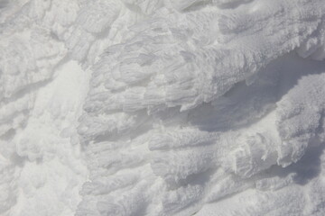 複雑な雪の表面