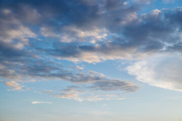 Fototapeta na wymiar Evening sky background