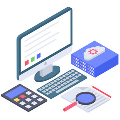 
Accounts monitoring report icon design.
