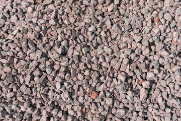 Break stone texture background. Road gravel.