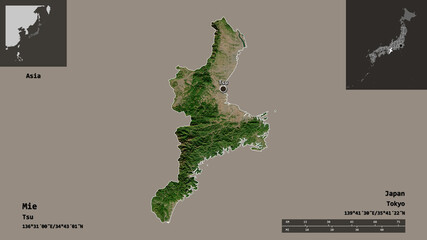 Mie, prefecture of Japan,. Previews. Satellite © Yarr65