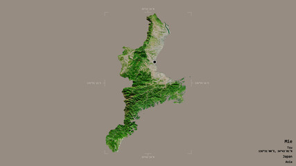 Mie - Japan. Bounding box. Satellite © Yarr65