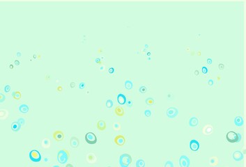 Light Blue, Yellow vector backdrop with dots.