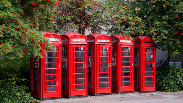 British phone boxes