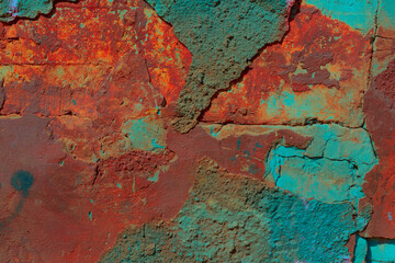 Wall old painted concrete.