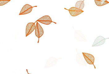 Light Orange vector doodle template.