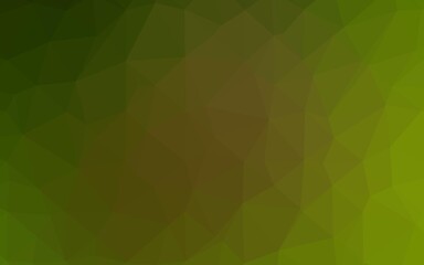 Obraz premium Light Green, Yellow vector polygon abstract backdrop. Colorful illustration in abstract style with gradient. Triangular pattern for your business design.