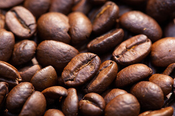 roasted coffee beans can be used as a background