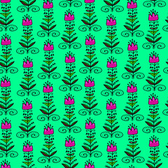 Lilies of Avon pink and green