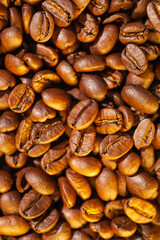roasted coffee beans can be used as a background