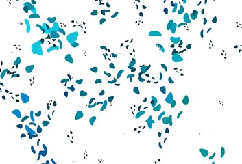 Light BLUE vector pattern with chaotic shapes.