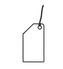 tag isolated on white