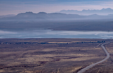 scenery around mono lake in california