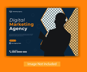 Digital marketing Agency Web banner Premium Vector