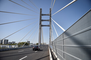Newly constructed Ciurel bridge opened for traffic in Bucharest, Romania