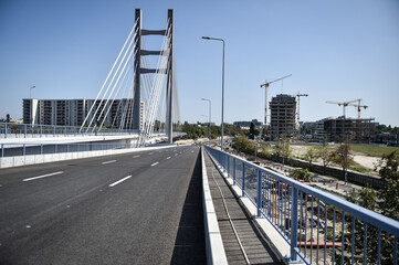 Newly constructed Ciurel bridge opened for traffic in Bucharest, Romania