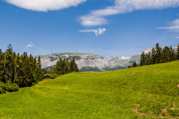 Flims, Laax, Sardona, Piz Sardona, Piz Segnes, Tschingelhörner, Wanderweg, Caumasee, Rheinschlucht, Alpen, Graubünden, Sommer, Schweiz